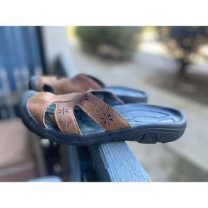Keen Women’s San Mateo Slip On Mule Brown Sandal Sz 11 US